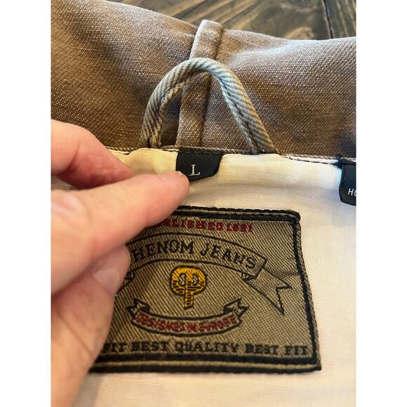 Phenom Jeans Barn Chore Coat Jacket Men L Utility Outdoor Cowboy Grunge Western - Picture 3 of 12